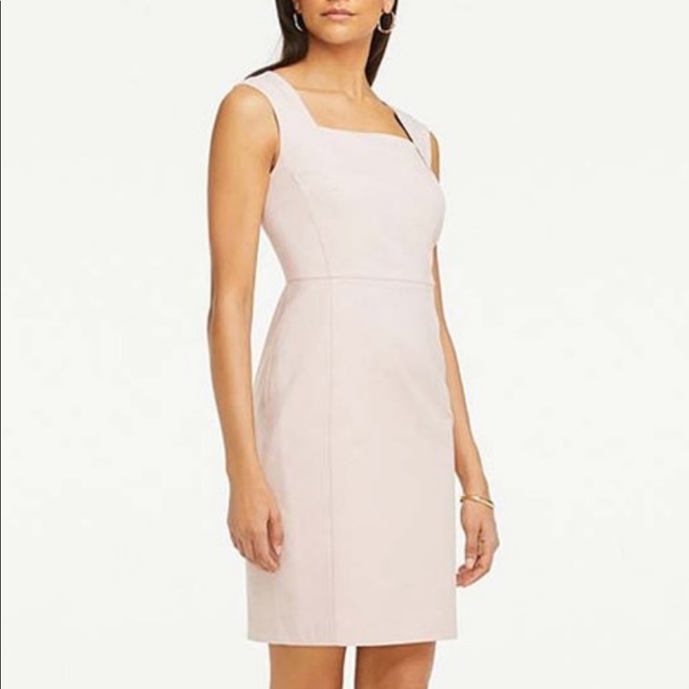 Ann Taylor Factory Agnes Square Neck Sheath Dress